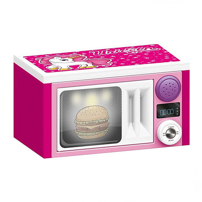 Pink Microwave Oven with Full Unicorn Sound