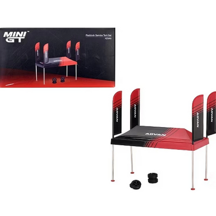 Mini GT 1/64 Paddock Service Tent Set ''ADVAN''