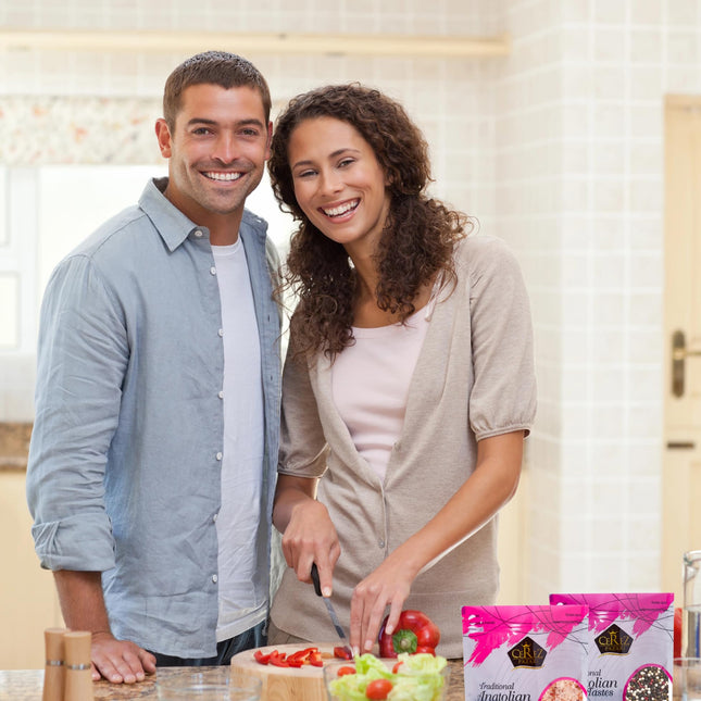 Cerez Pazari Rainbow Peppercorn Blend 12 oz and Himalayan Pink Salt (Coarse Grain) 2 lbs, Whole Black, Pink, Green, White Color Pepper For Grinders Refills