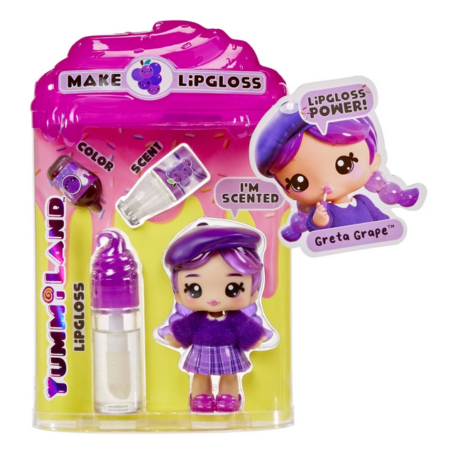 Yummiland Greta Grape Doll and Lip Gloss