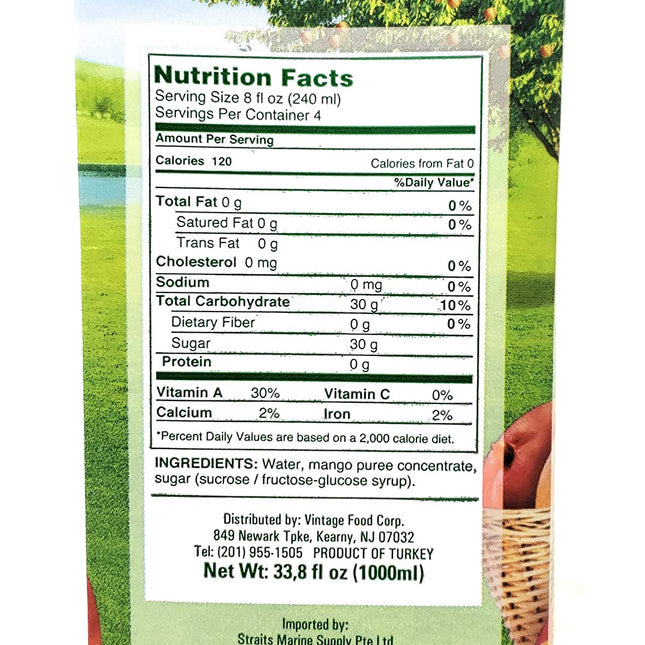 Tamek Mango Nectar Juice (2 Pack, Total of 67.6fl.oz)