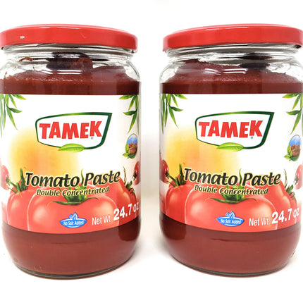 Tamek Tomato Paste Double Concentrate (2 Pack, Total of 1400g)