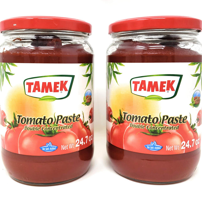 Tamek Tomato Paste Double Concentrate (2 Pack, Total of 1400g)