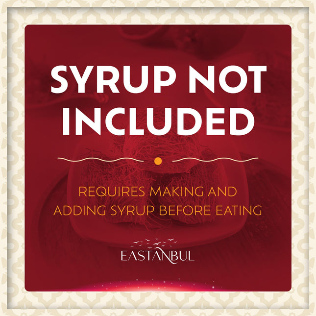 Eastanbul Cup Kataifi Shredded Fillo Dough (Syrup not included) Hand Shaped Kadayif Pastry, Kataifi Cup From Staple Syrup Sweetened Desserts, Ingredient for Dubai Chocolate, Shredded Wheat Cereal 300g