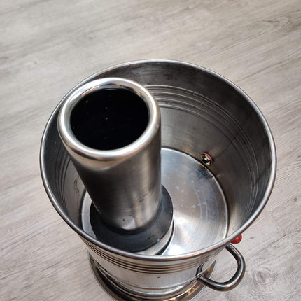 Samovar Tea Kettle, Turkish Semaver Charcoal and Wood Water Heater Boiler, for Camping, Picnic, Hunting, Hiking, Yachting