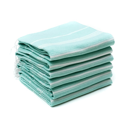 HAVLULAND Turkish Beach Towels 4 Packs Oversized Bath Towel Bulk Quick Dry Sand Free Light Weight Extra Large Big Pool Blanket Adult Travel Women Must Have Clearance (Aquamarine, 4 Pack)