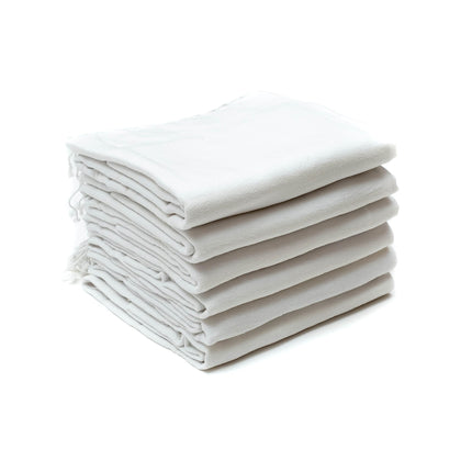 HAVLULAND Turkish Beach Towels Oversized -100% Turkish Cotton Super Soft Lightweight - Absorbent and Quick Drying Bath Towel - Sand Free Beach Towel - Turkish Towels for Adults (White, 6 Pack)