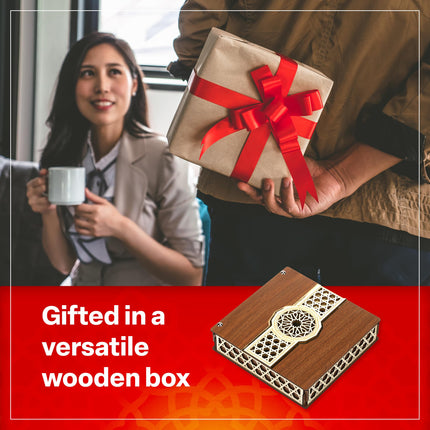 Eastanbul Turkish Delight, 32oz, Turkish Delights Candy, Premium Assorted Lokum with Nuts, Lokum with Nuts in Souvenir Wooden Gift Box, International Candy Sweets, Gourmet Gift Box