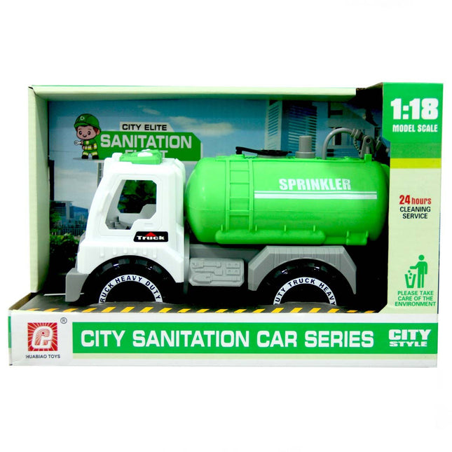 1:18 City Sanitation Water Spraying Work Vehicle