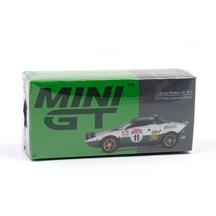 Mini GT 1/64 Lancia Stratos HF 1975 Rally Sanmero Winner