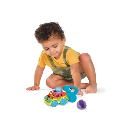 Jurassic World Dino and Colorful Vehicle