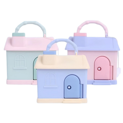 Locked Plastic House Money Box