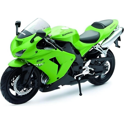 Kawasaki 1/12 Zx-10r 2006 Model Green Motorcycle