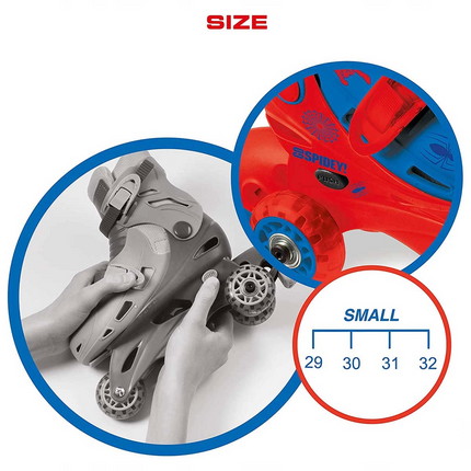 Spiderman Inline 3 Wheel Skates
