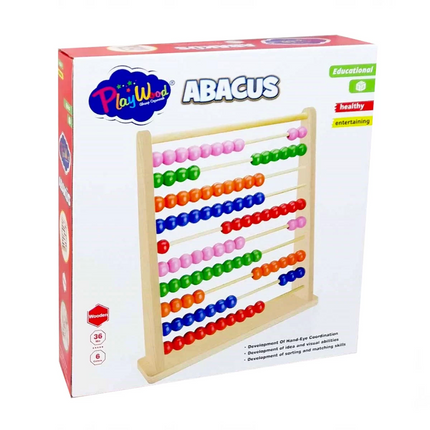 Large Wooden Abacus in Playwood Box