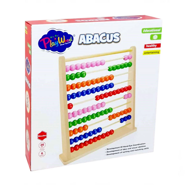 Large Wooden Abacus in Playwood Box