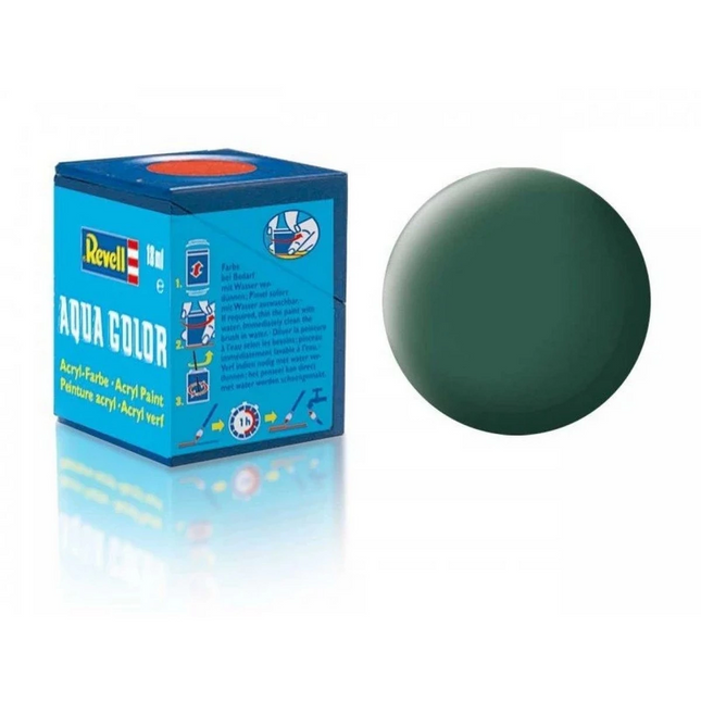 Aqua Color Dark Green - Matte Paint - 18 ml