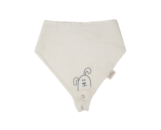 Babyjem 837 muslin bib with pacifier hanger