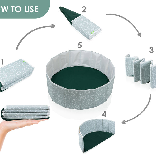 Babyjem foldable ball pool floral pattern (contains 100 balls)