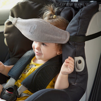 Babyjem auto head &amp; neck support strap /grey / velvet