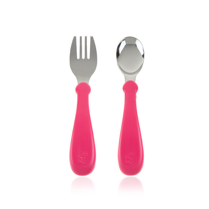 Babyjem steel spoon and fork