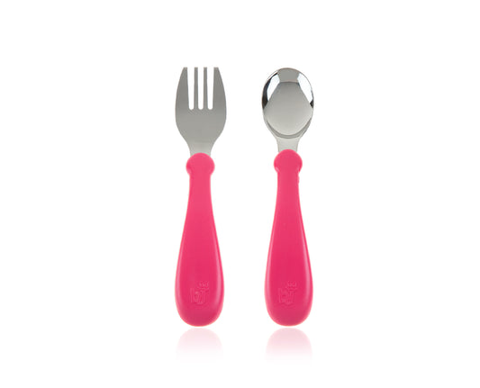 Babyjem steel spoon and fork