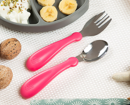 Babyjem steel spoon and fork