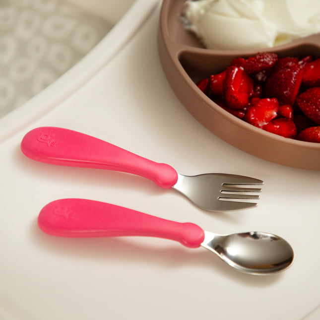Babyjem steel spoon and fork
