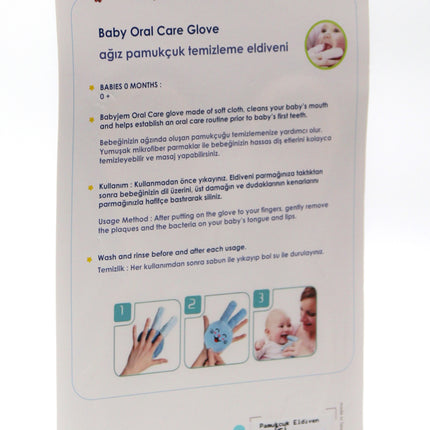 Babyjem oral care glove gray