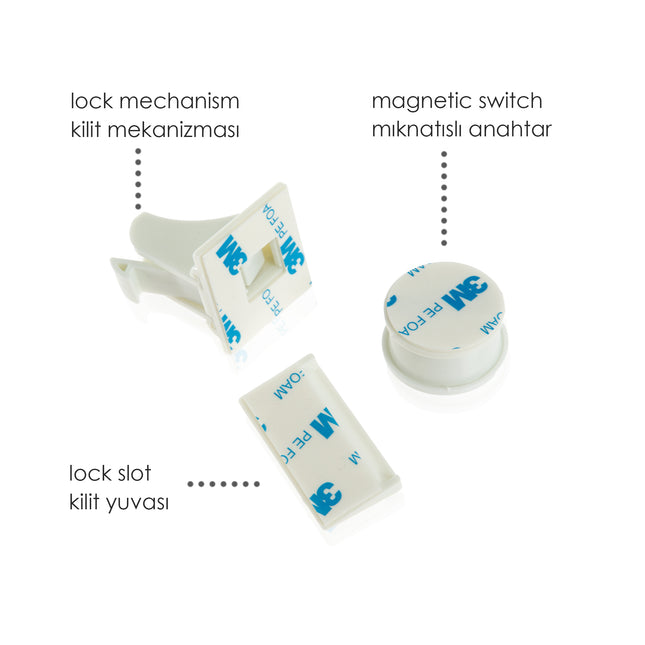 Babyjem magnetic cabinet lock 4 pieces