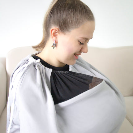 Babyjem breast feeding tulle cover gray