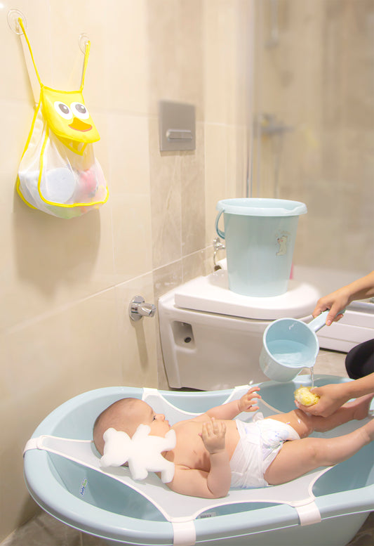 Babyjem duck shaped bath & toy net