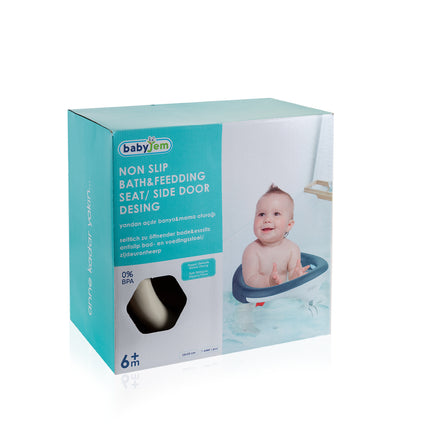 Babyjem anti-slip baby bath &amp; sleeping seat side opening