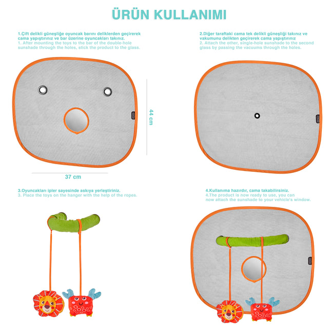 Babyjem window curtain with animals