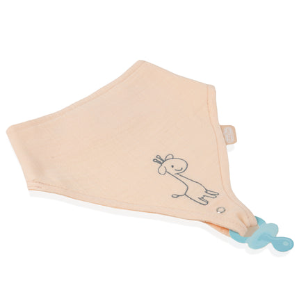 Babyjem 837 muslin bib with pacifier hanger