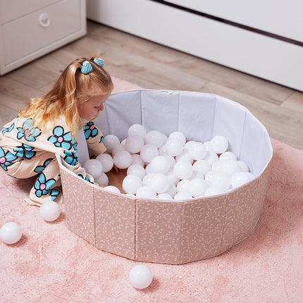 Babyjem foldable ball pool floral pattern (contains 100 balls)
