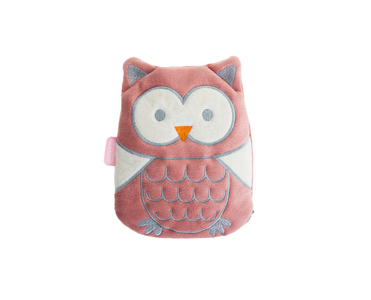 Babyjem velvet colic pillow with cherry core bag owl