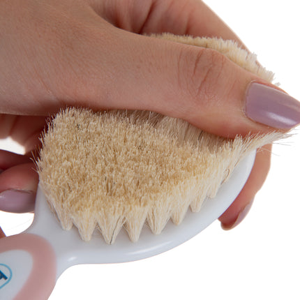 Babyjem brush comb set natural bristle