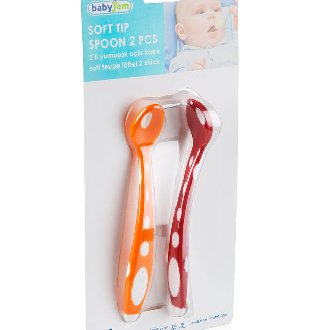 Babyjem soft tip spoon 2 pieces