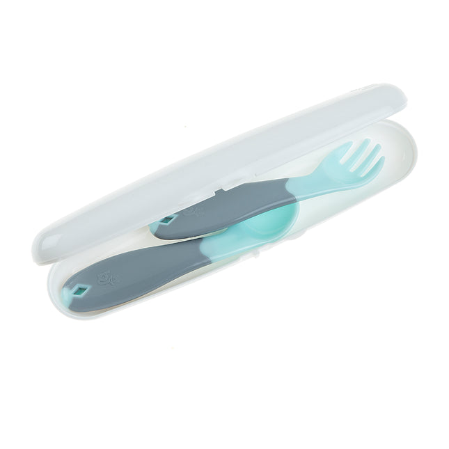 Babyjem plastic fork & spoon travel case