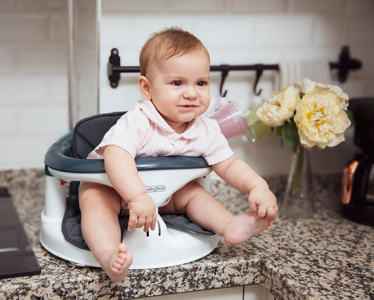 Babyjem anti-slip baby bath & sleeping seat side opening