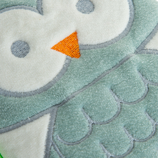 Babyjem velvet colic pillow with cherry core bag owl to reduce colic pain 14x17 cm