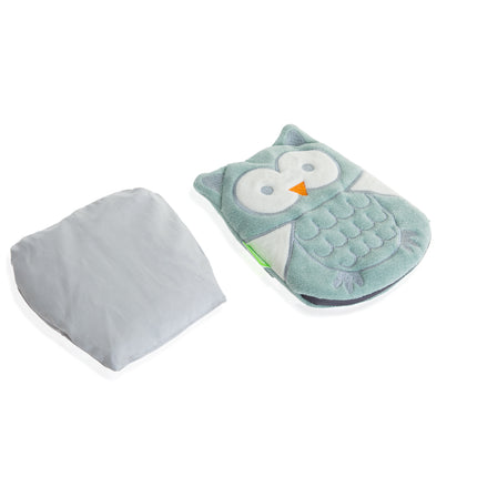 Babyjem velvet colic pillow with cherry core bag owl to reduce colic pain 14x17 cm