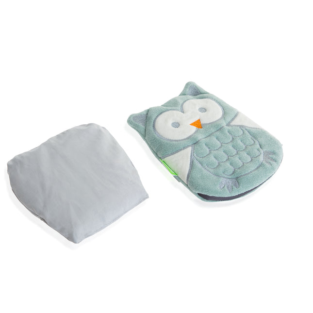 Babyjem velvet colic pillow with cherry core bag owl to reduce colic pain 14x17 cm