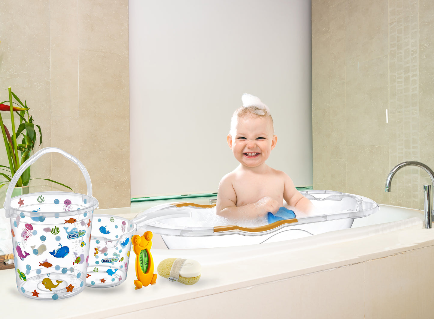 Babyjem bath bucket / transparent
