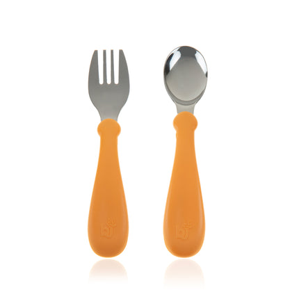 Babyjem steel spoon and fork