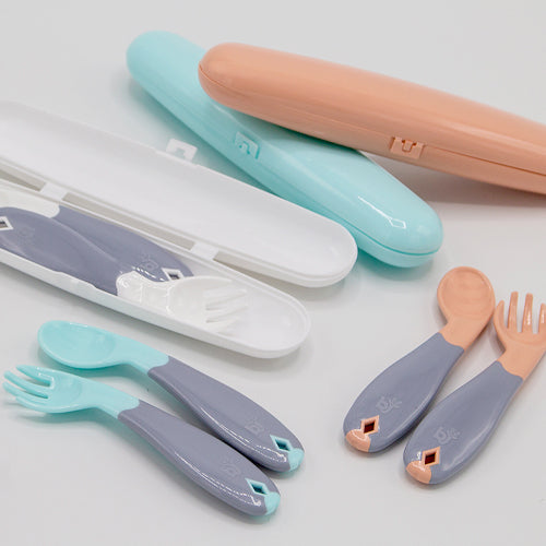 Babyjem plastic fork & spoon travel case