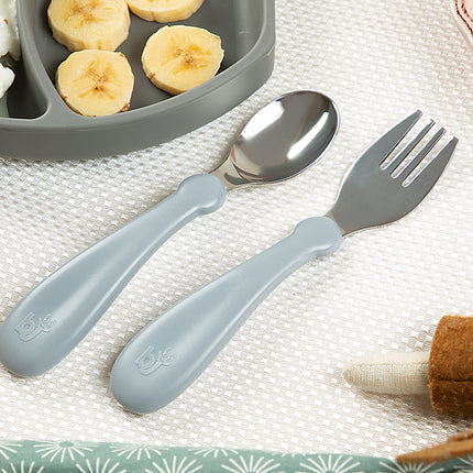 Babyjem steel spoon and fork