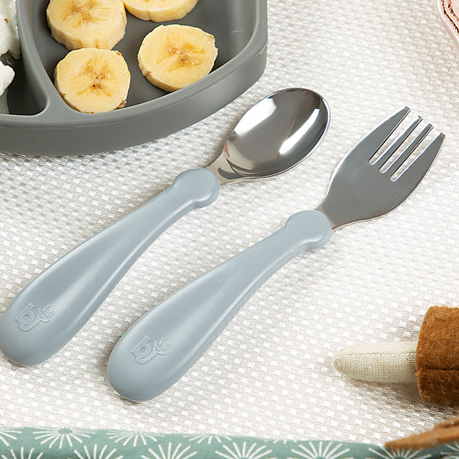 Babyjem steel spoon and fork