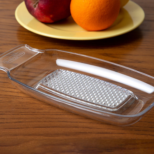 Babyjem Plastic Grater, collect puree, serve fresh, and clean easily dishwasher safe